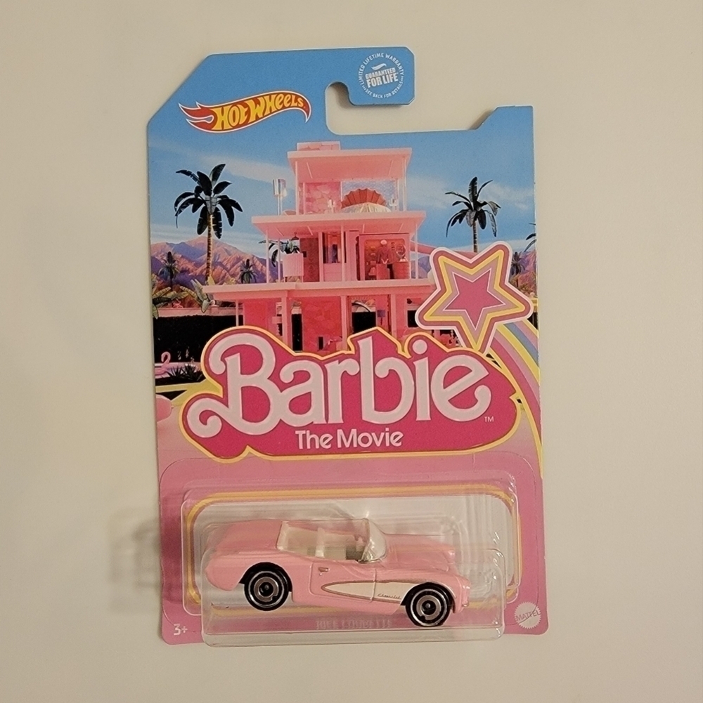 NWT Hot Wheels Barbie Movie Pink Corvette